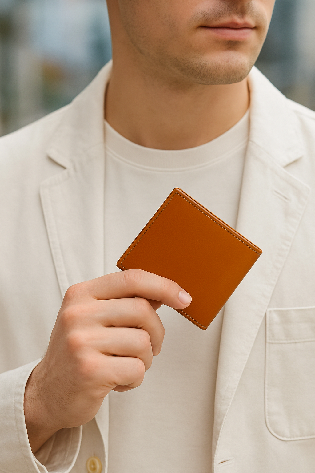 Tan Color Pure Leather Wallet For Men, Art:- LA-1393