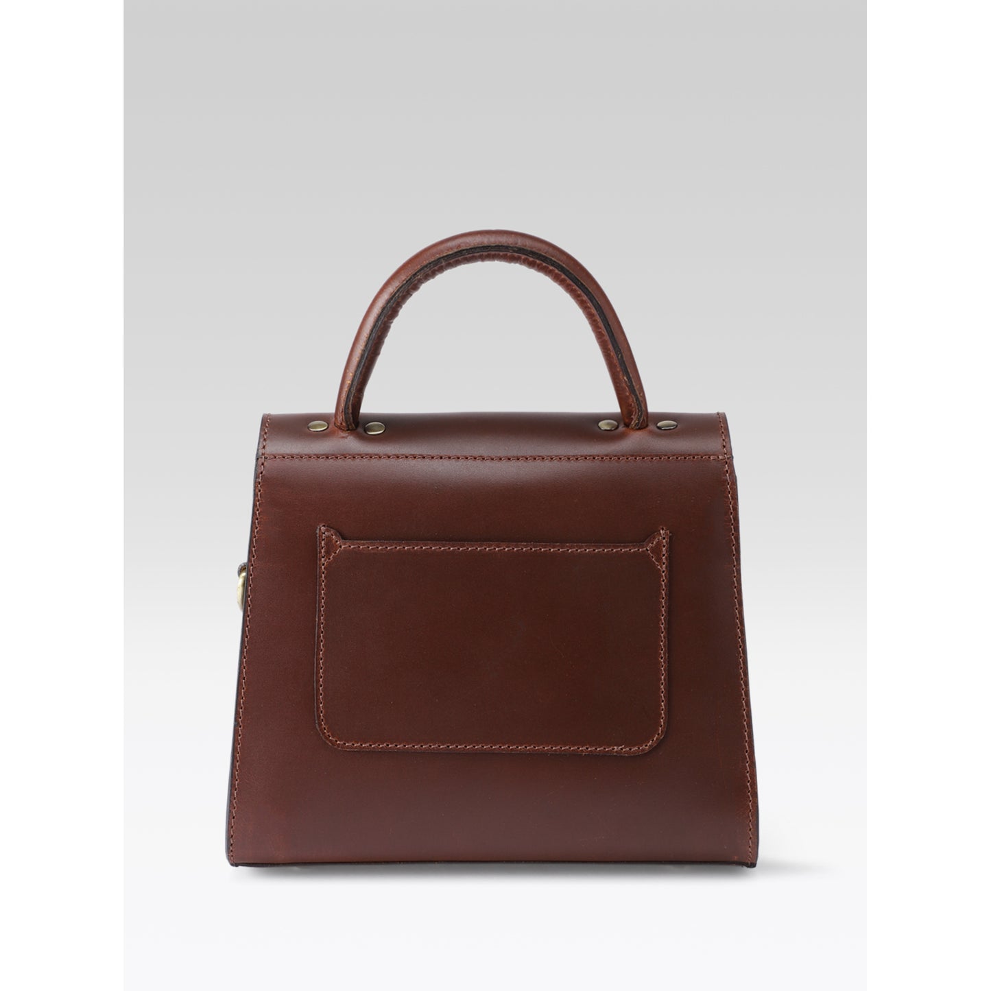 Premium Genuine Leather Handbag with Top Handle & Crossbody Strap