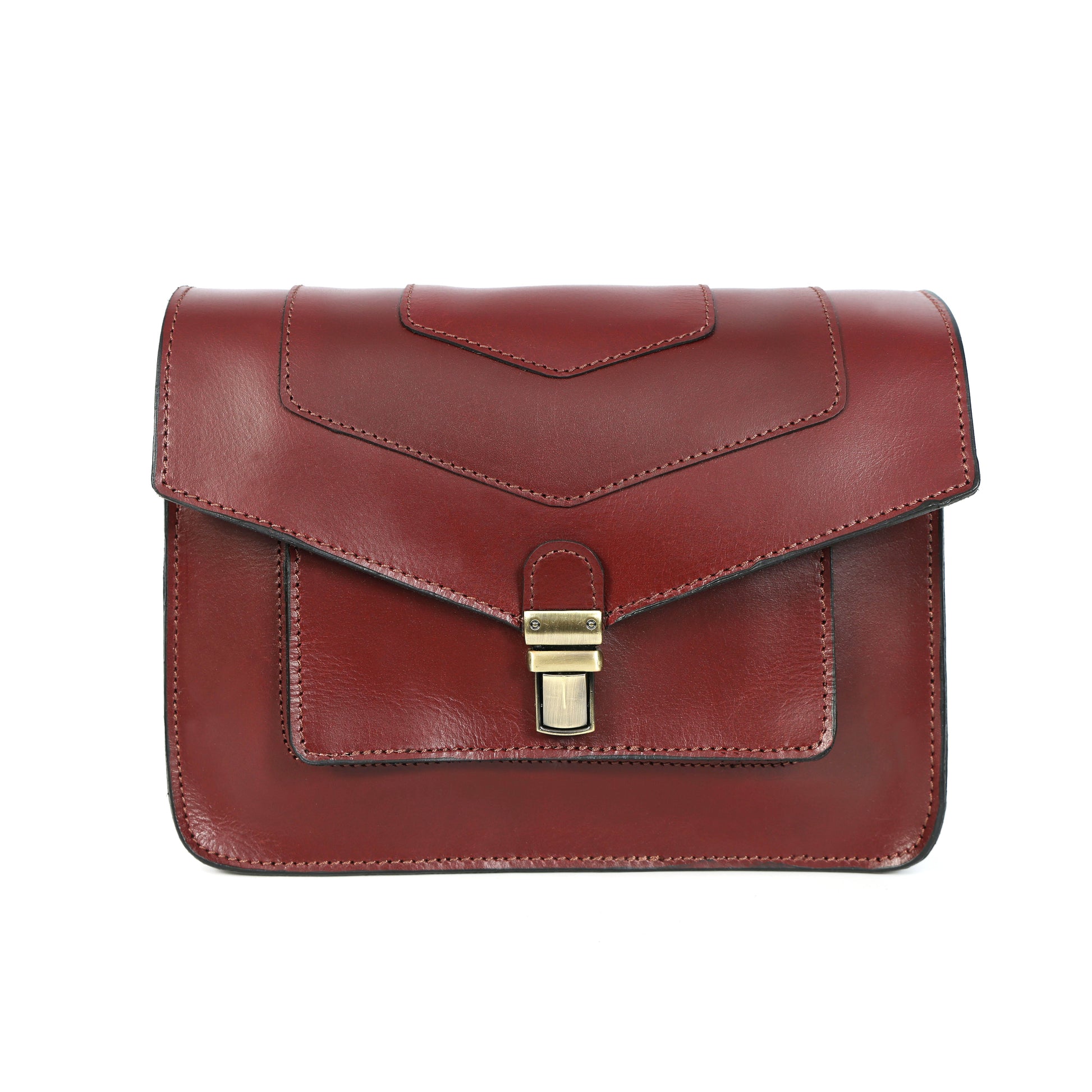 Brown Leather Sling Bag  Stylish Crossbody Bag for Men & Women.BG-1635