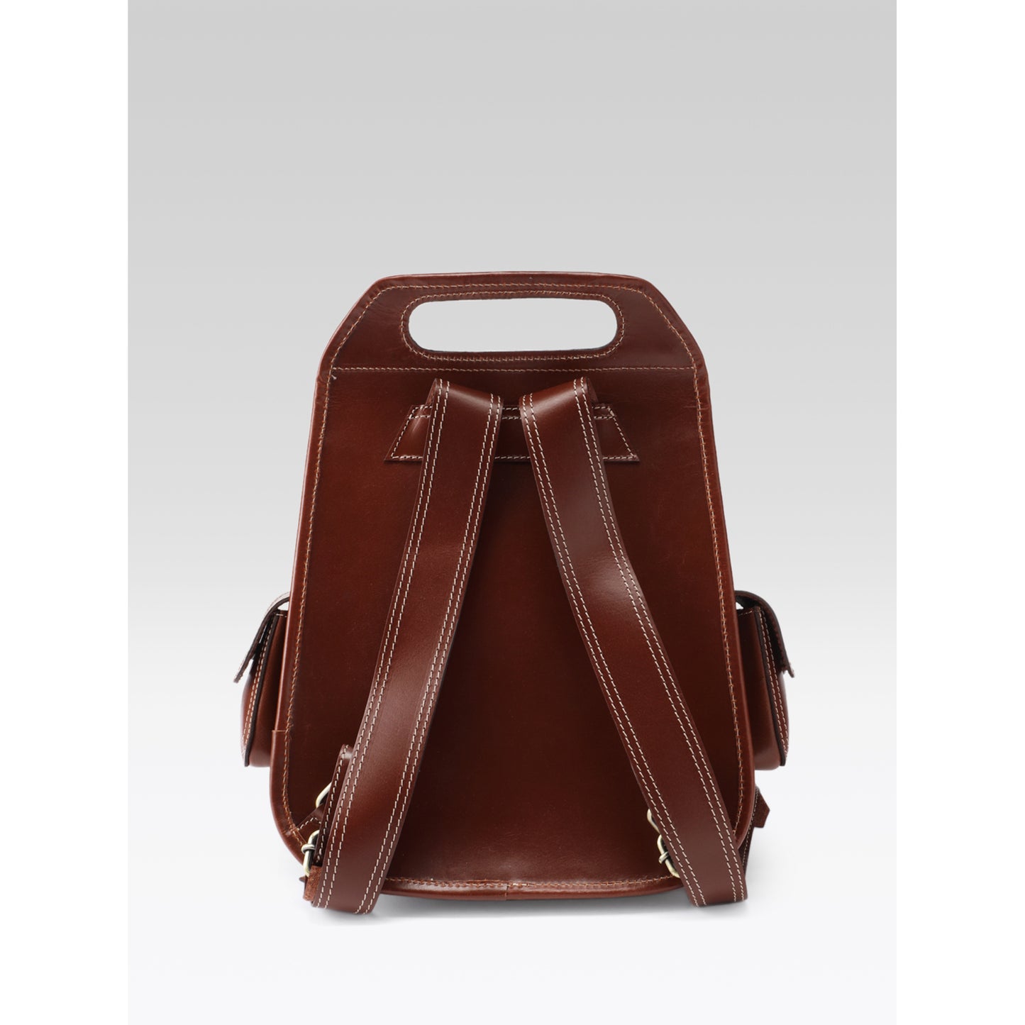 Premium Genuine Leather Vintage Backpack with Adjustable Straps Travel Bag