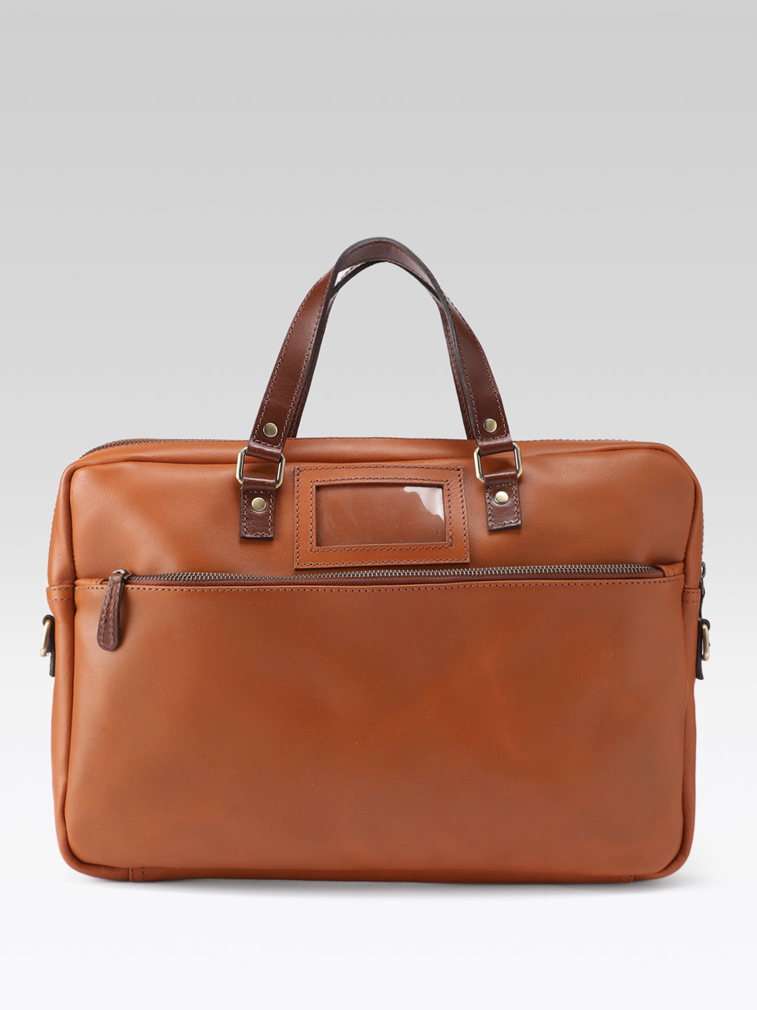 Premium Genuine Leather Business Messenger Laptop Bag