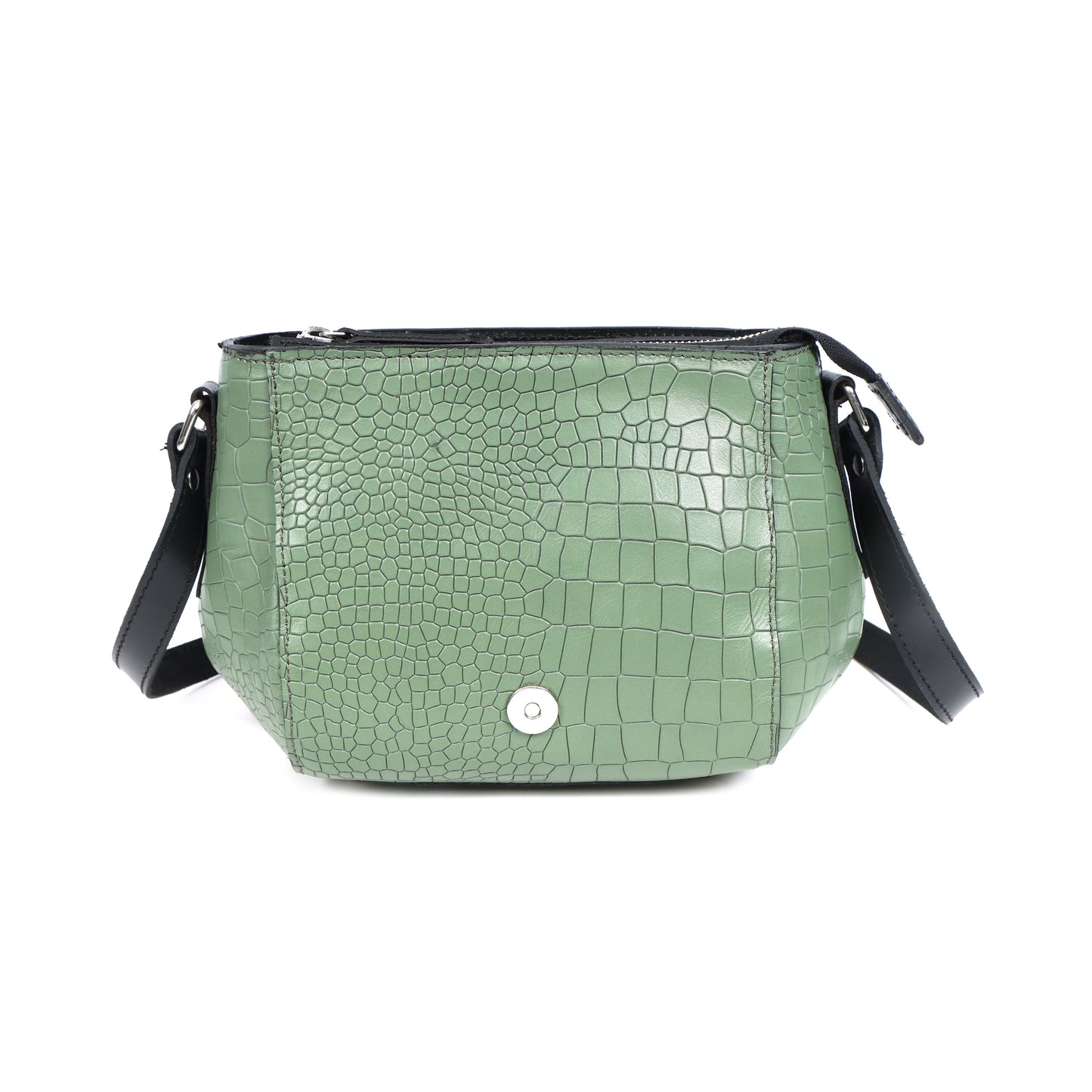 Elevate Your Style with Our Green Croco Leather Sling Bag. Art: BG-BG-1461 - Default Title