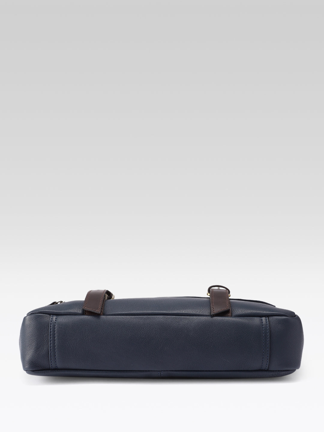 Premium Genuine Leather Office Laptop Bag with Tablet Sleeve & Adjustable Strap