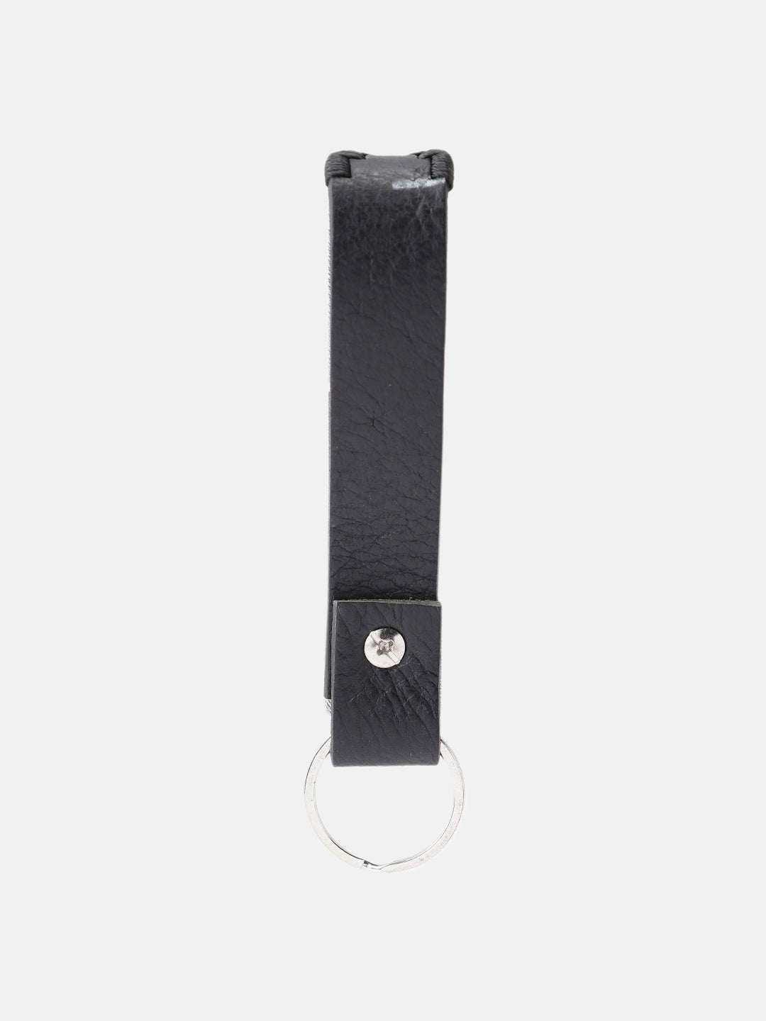 Unisex Handcrafted Black Leather Belt With Geometric Woven Strap And Antique Metal Buckle. LB-863