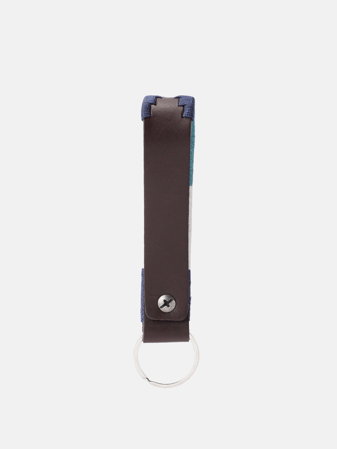 Unisex Handcrafted Woven Leather Belt With Geometric Pattern And Antique Buckle Design. LB-874