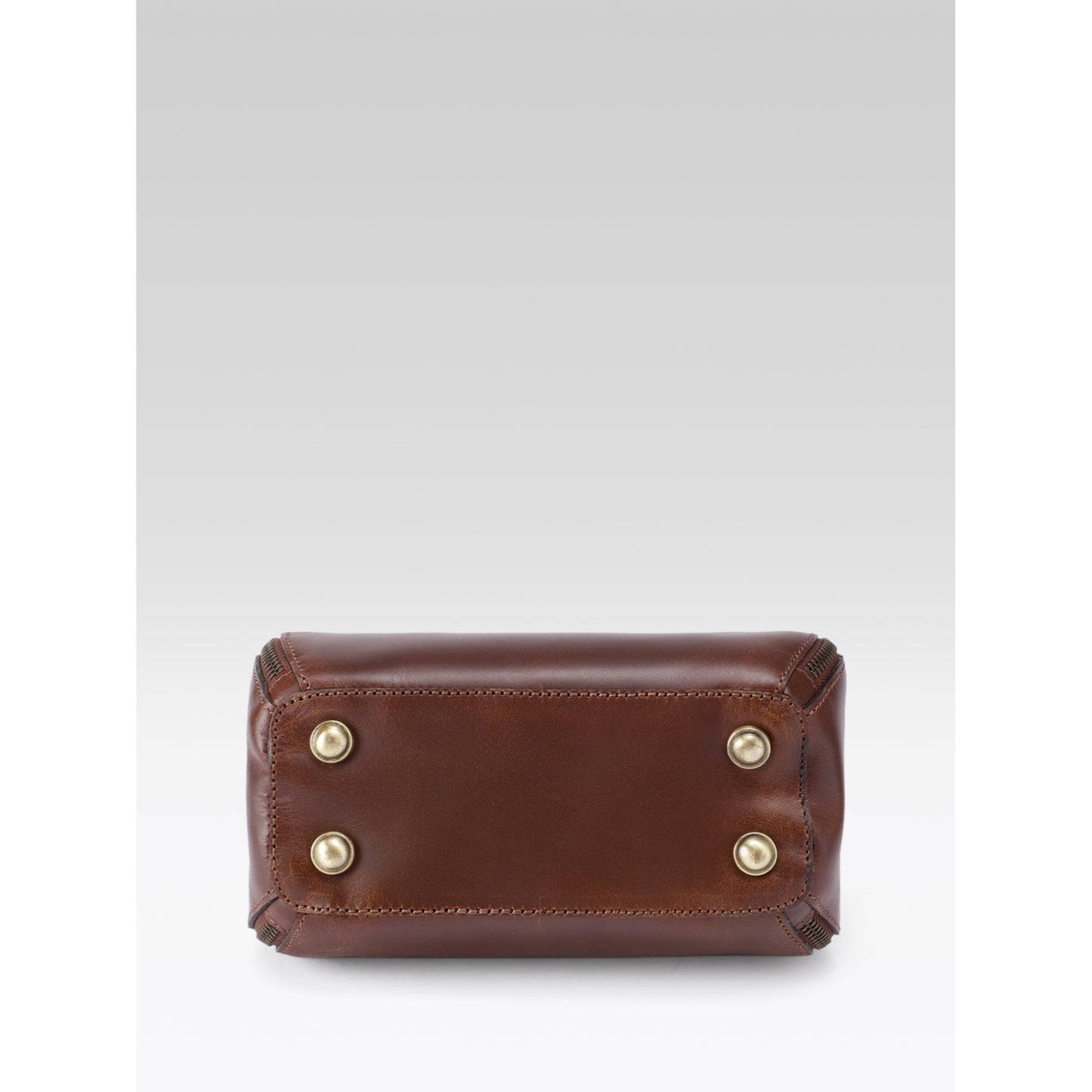 Premium Genuine Leather Top-Handle Handbag with Flap Closure & Zip Compartments