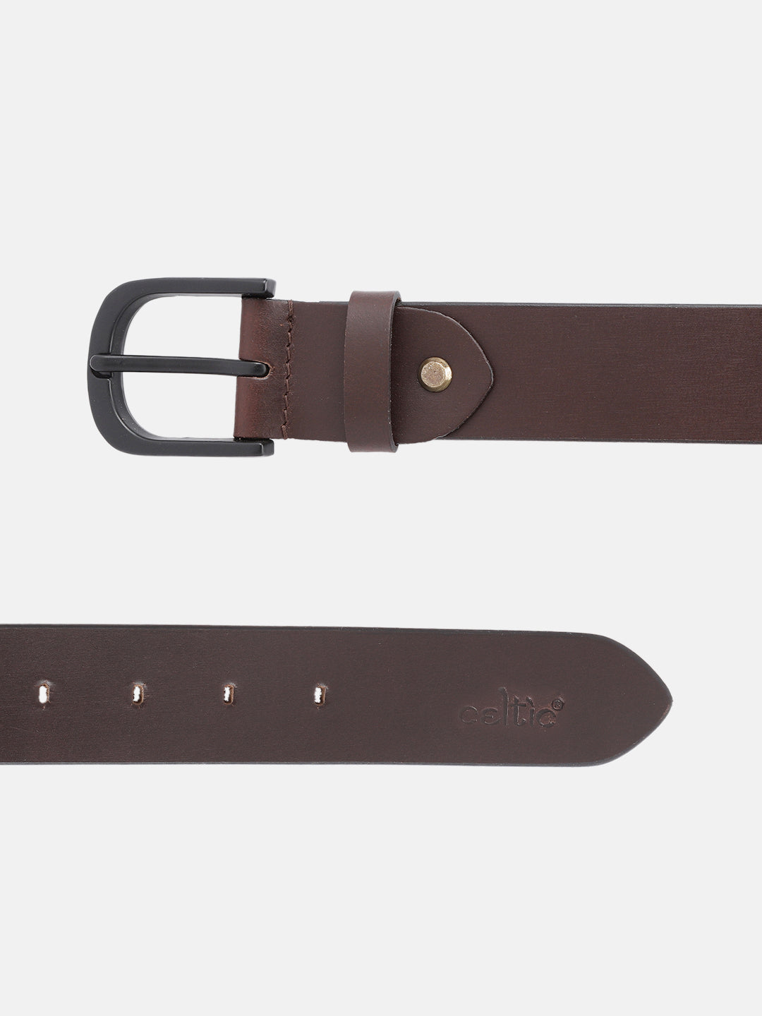Genuine Leather Black Waist Accessory Durable Metal Buckle Formal Casual Wear