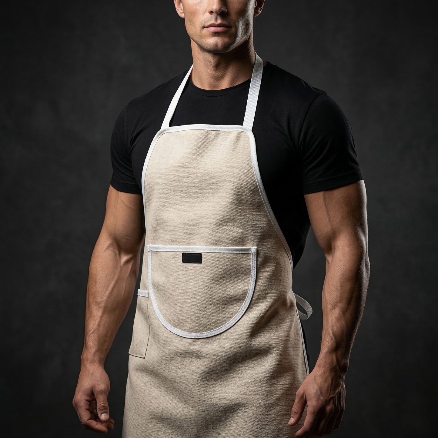Premium Genuine Canvas Bib Apron – with Tie Strap
