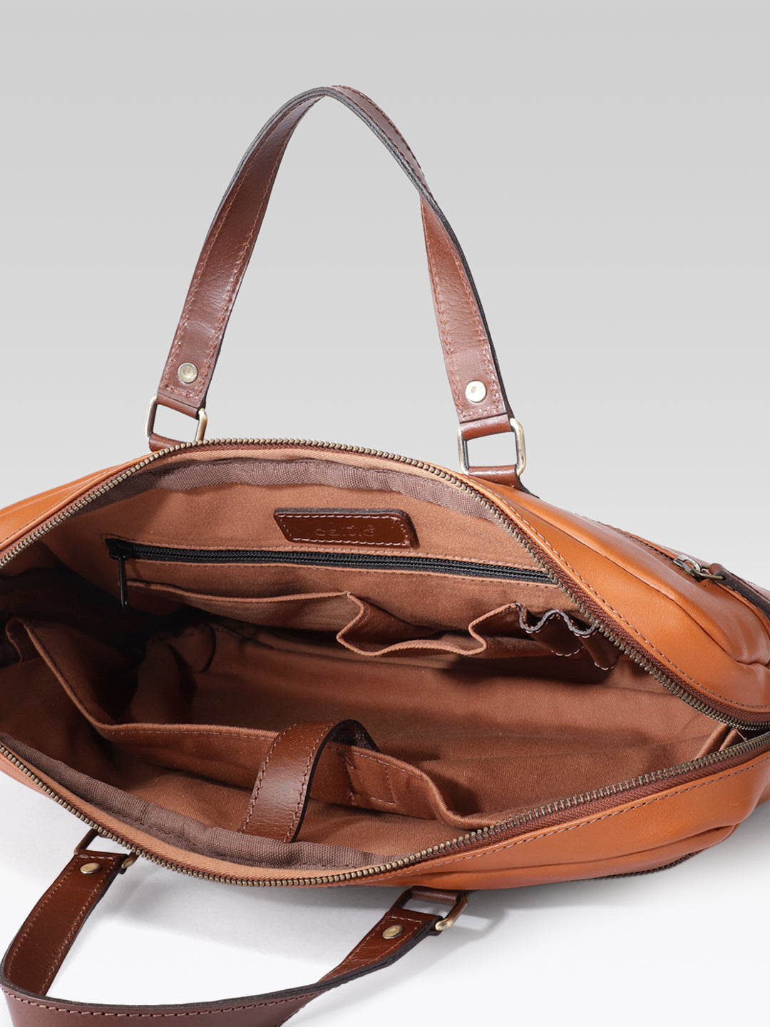 Premium Genuine Leather Business Messenger Laptop Bag