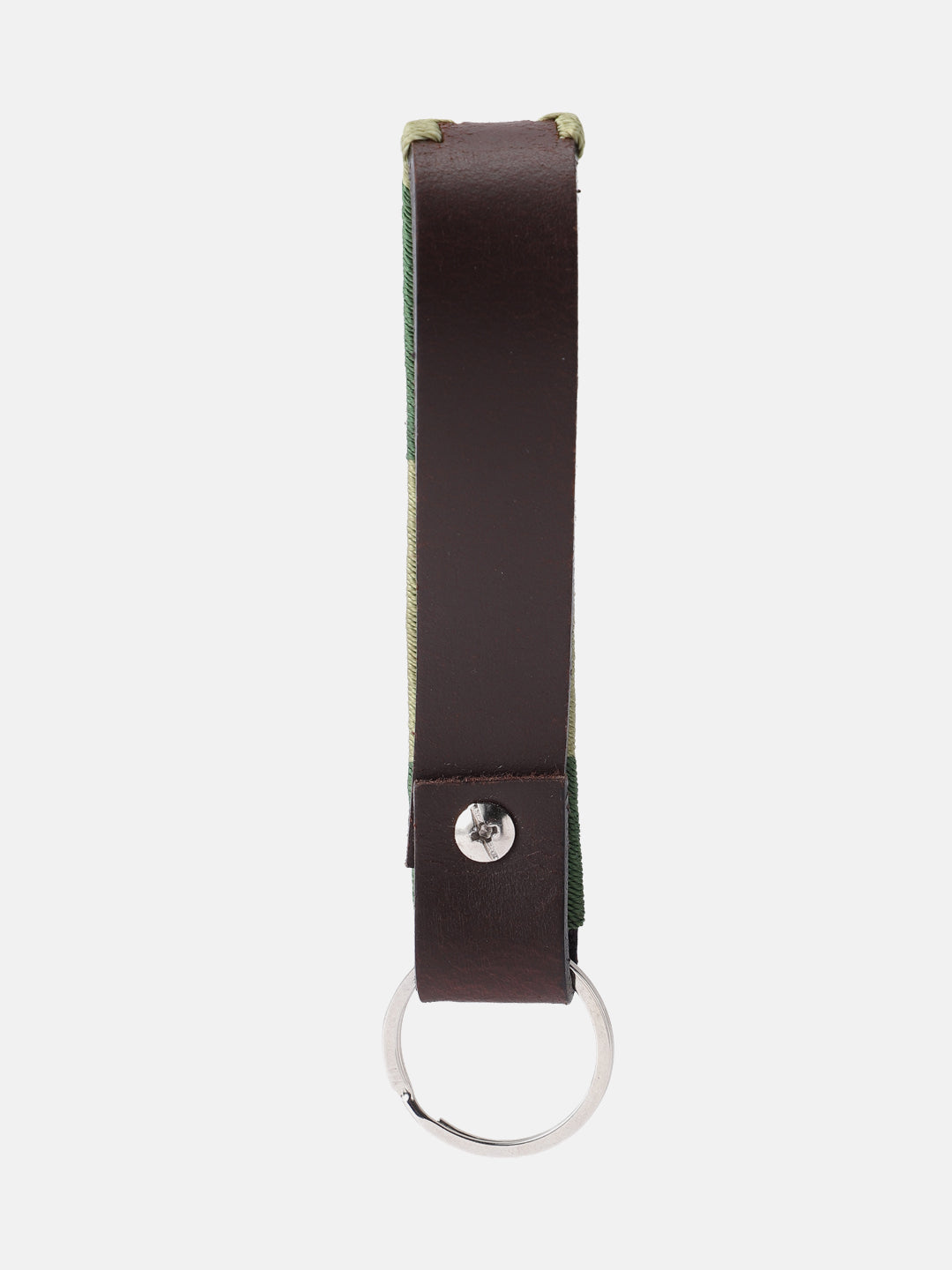 Unisex Handcrafted Leather Woven Green Buckle Artisan Casual Wear Accessory SKU: LB-868-28