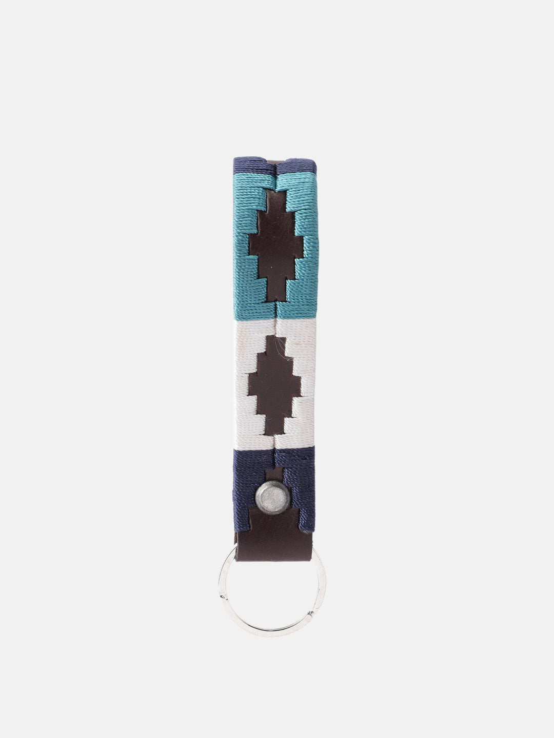 Unisex Handcrafted Woven Leather Belt With Geometric Pattern And Antique Buckle Design. LB-874