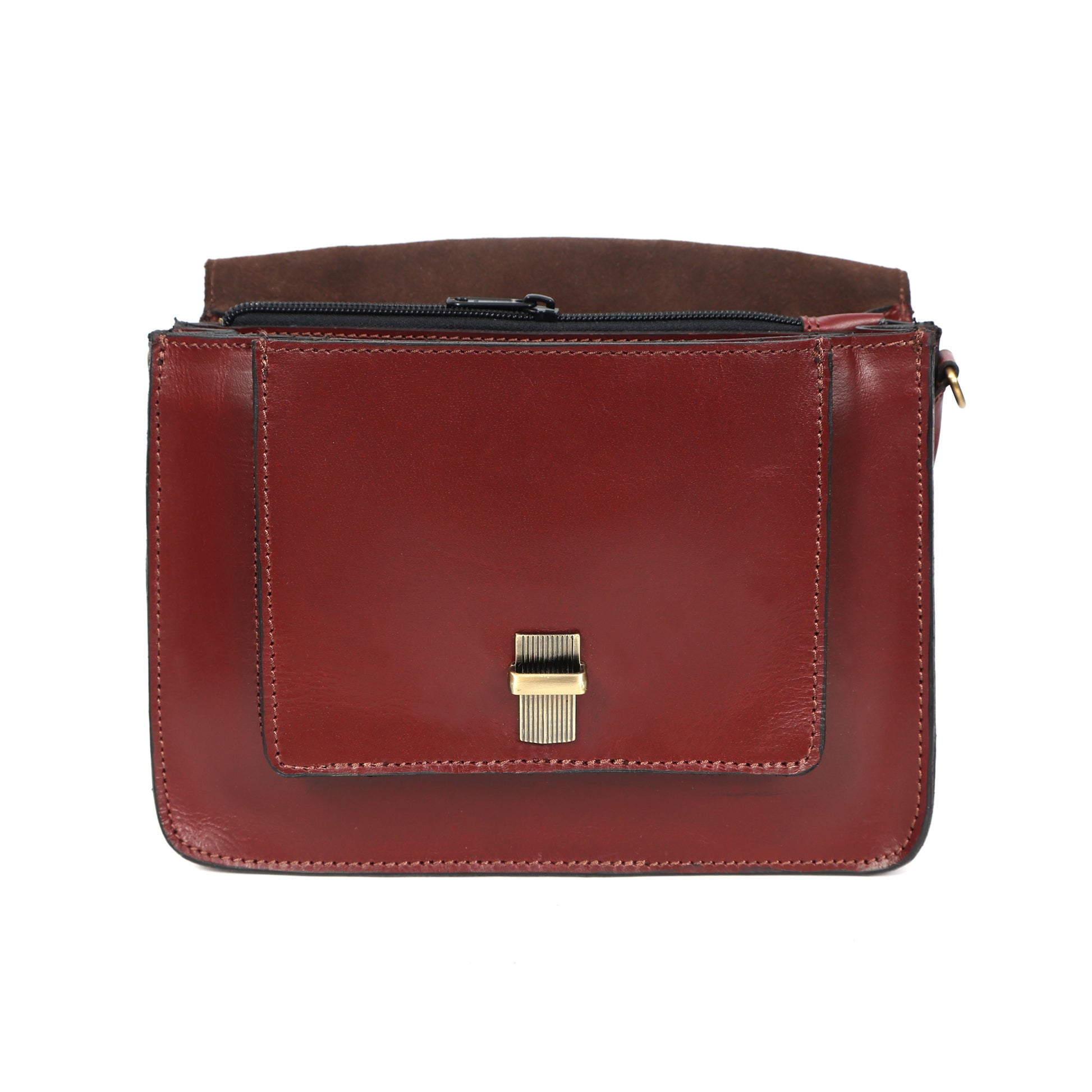 Brown Leather Sling Bag  Stylish Crossbody Bag for Men & Women.BG-1635