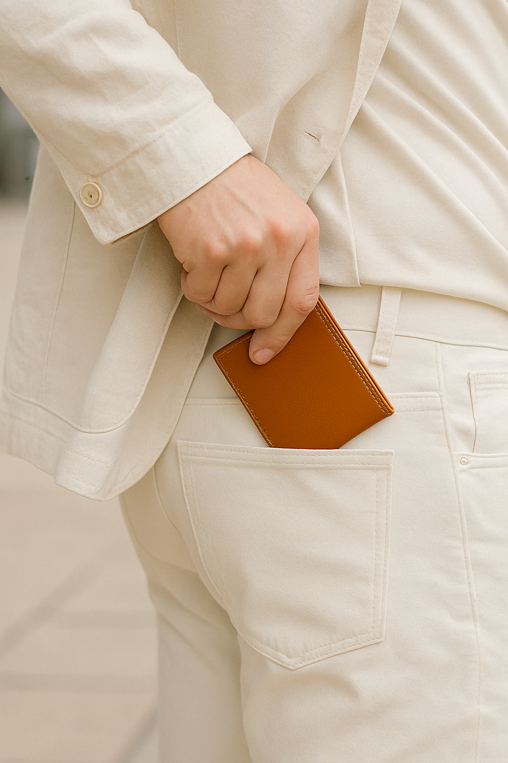Tan Color Pure Leather Wallet For Men, Art:- LA-1393