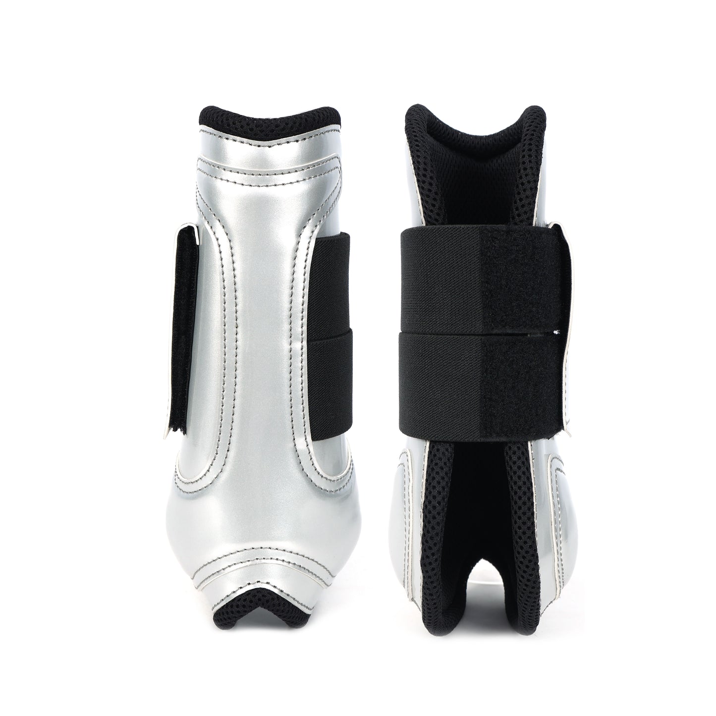 Silver Synthetic Brushing Boots – Everyday Protection for Horses. HB-1016