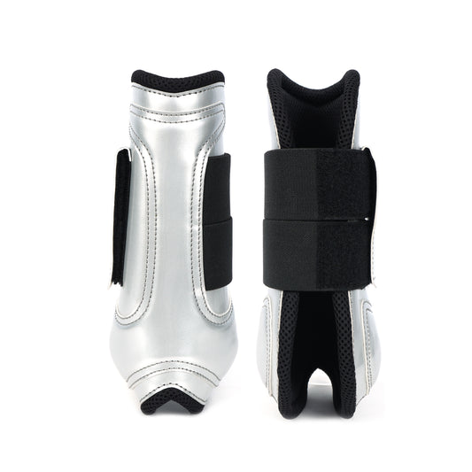Silver Synthetic Brushing Boots – Everyday Protection for Horses. HB-1016