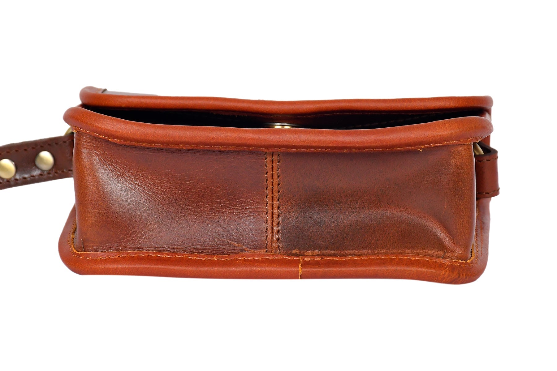  brown color pure leather sling bag with glorious design for women and girls | Party wear . - INDIA