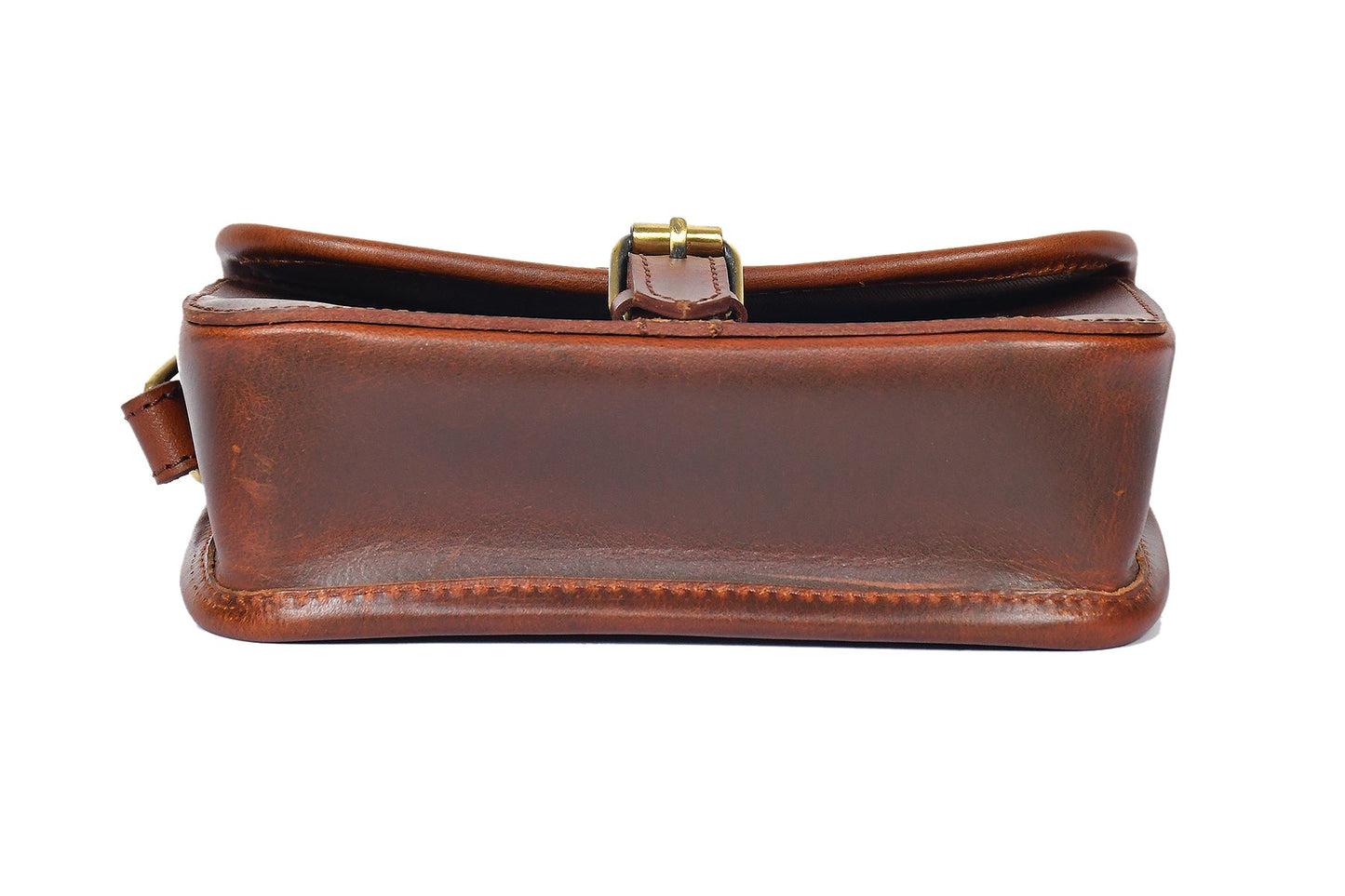  brown color pure leather with light brown color hair on leather sling bag for women and girls | Party wear . - INDIA