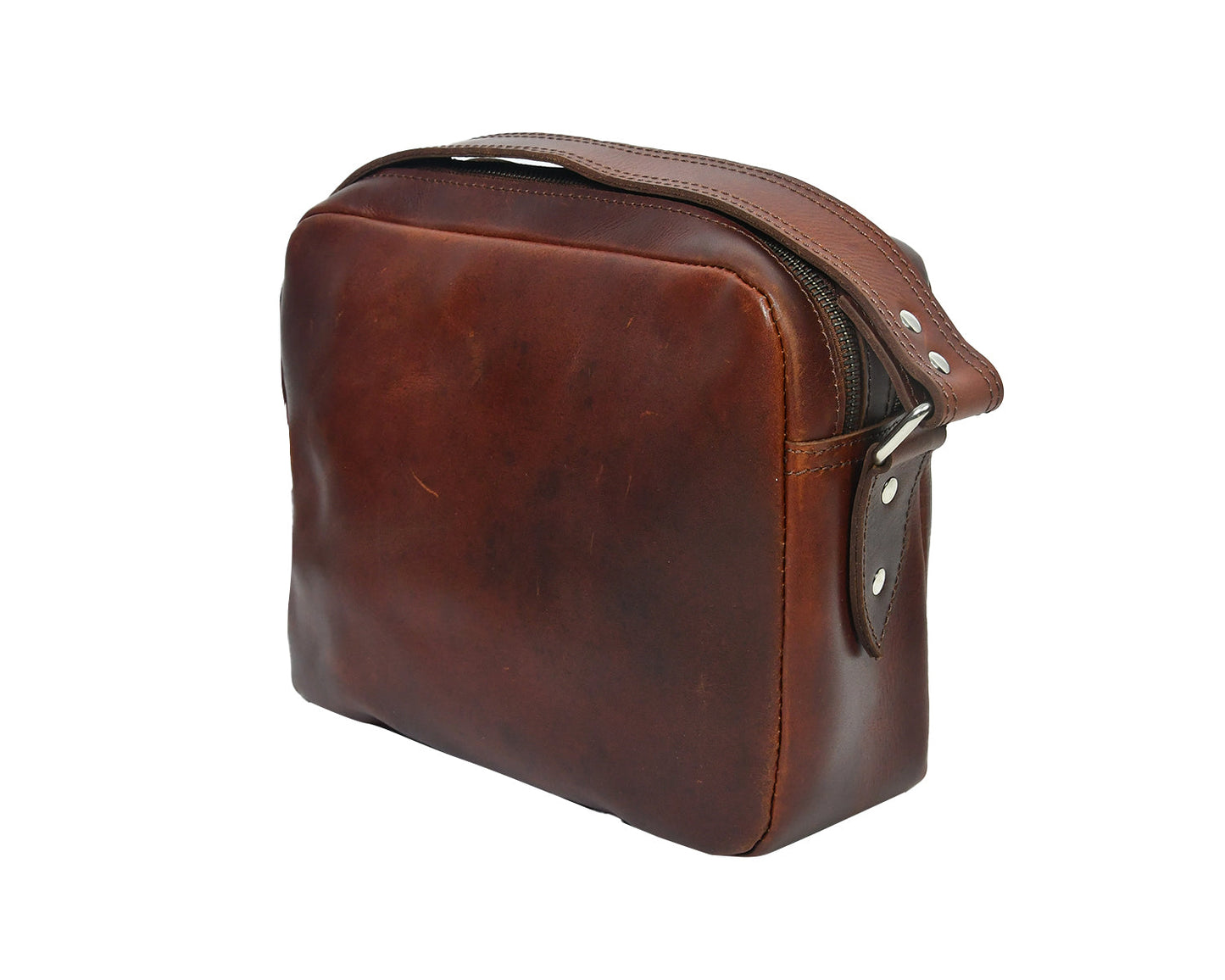  premium Elegant Brown Leather Cross Body - INDIA