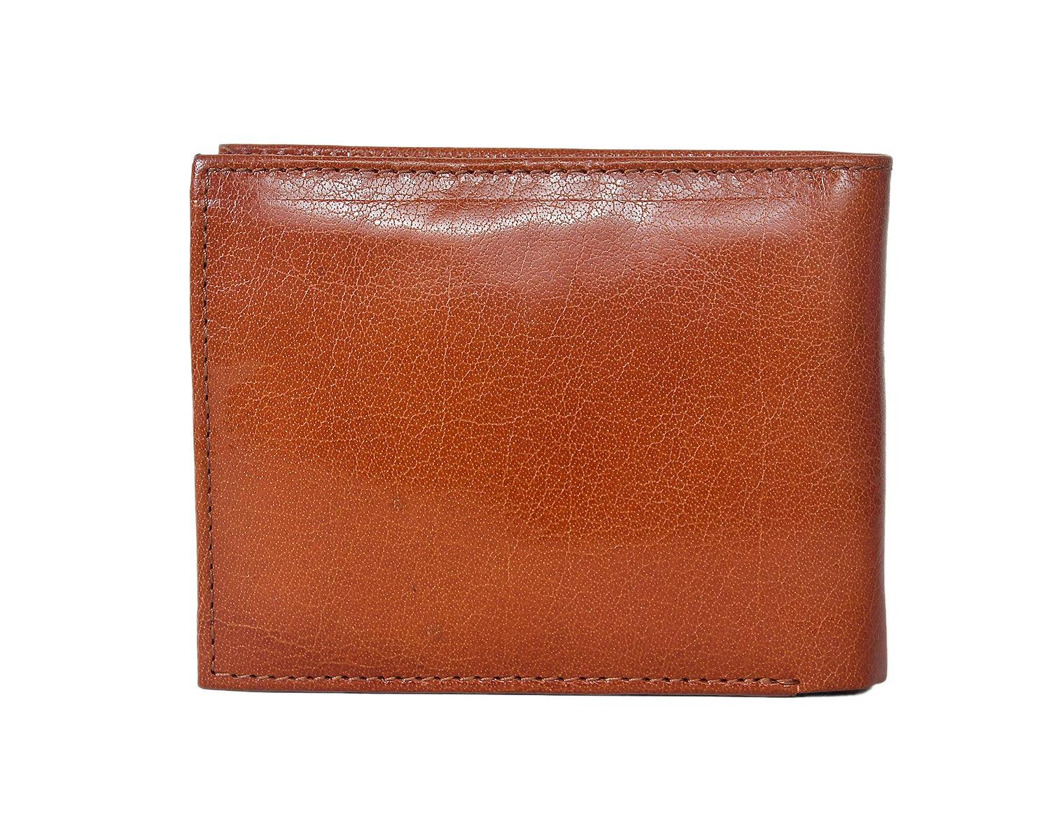  Brown Color Pure Leather Wallet For Men - INDIA