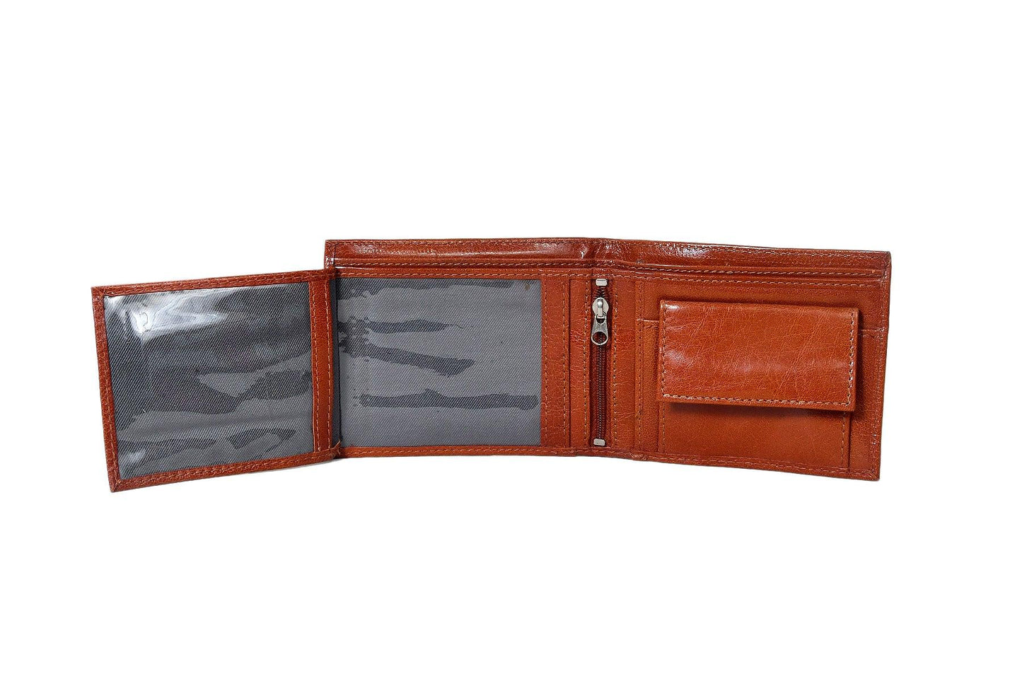  Brown Color Pure Leather Wallet For Men - INDIA