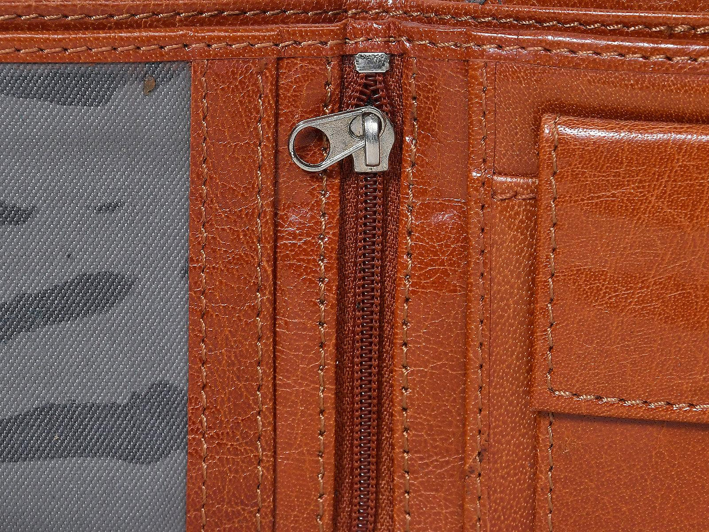  Brown Color Pure Leather Wallet For Men - INDIA