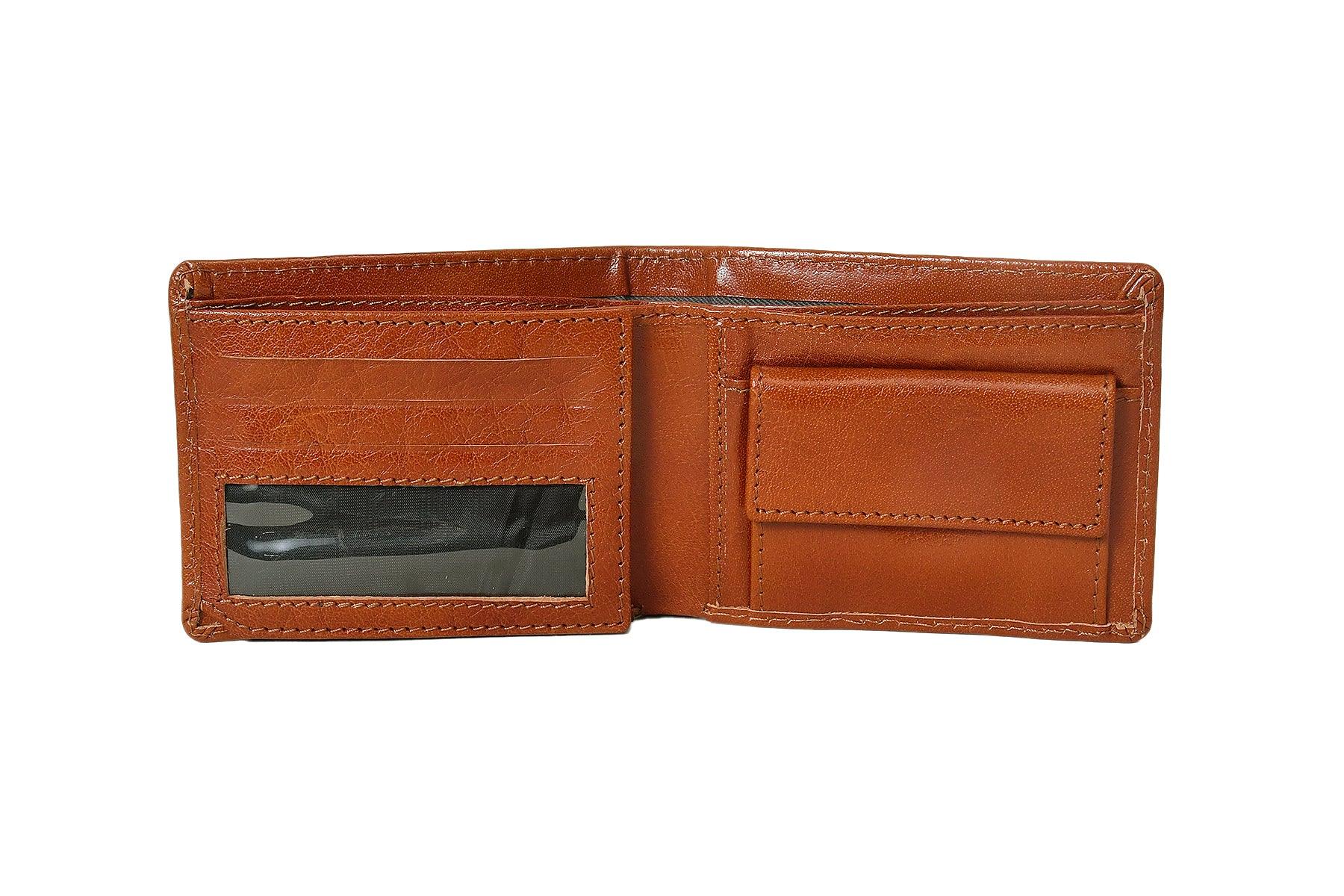 Tan Color Pure Leather Wallet For Men - INDIA