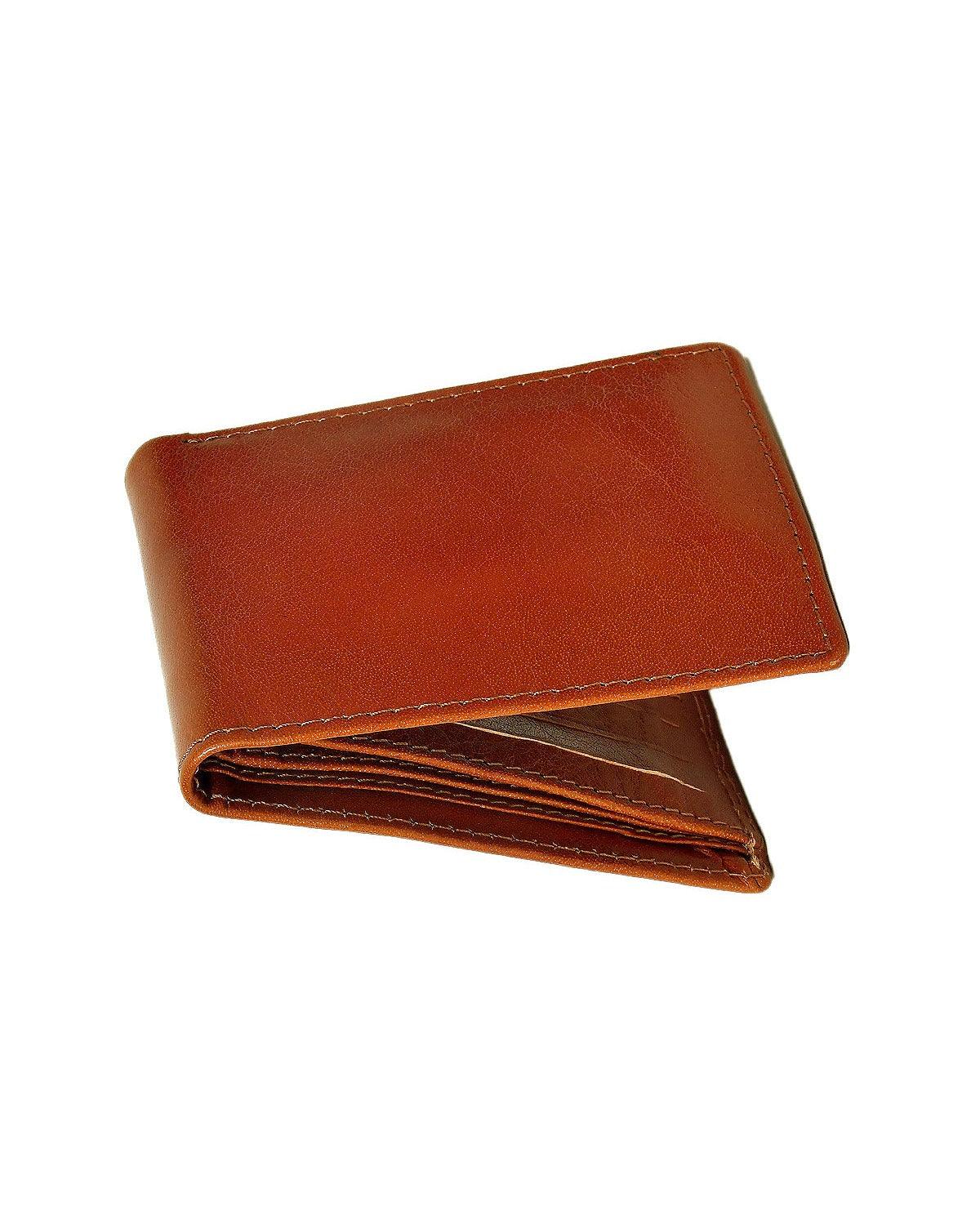 Tan Color Pure Leather Wallet For Men - INDIA