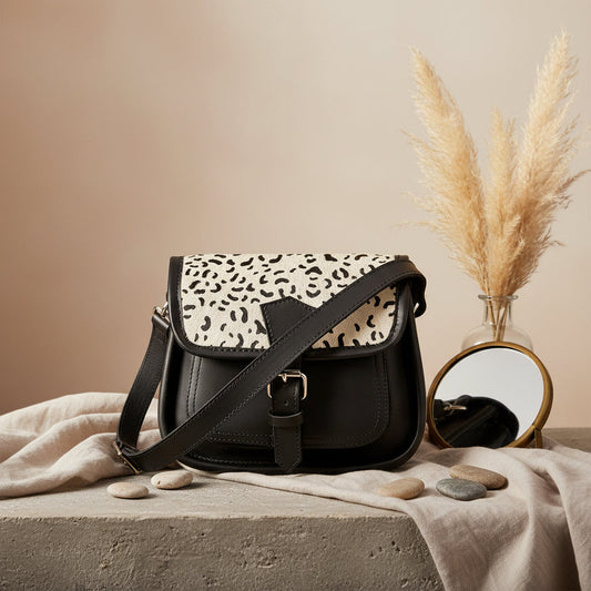  Black Premium Leather Bag | Trending Sling Bag - INDIA