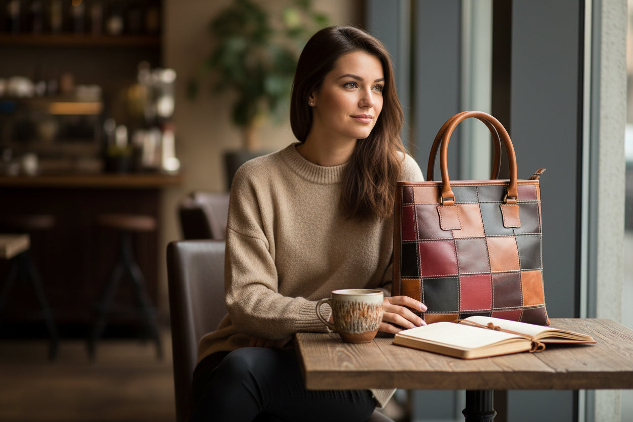  Leather Tote Bag - INDIA