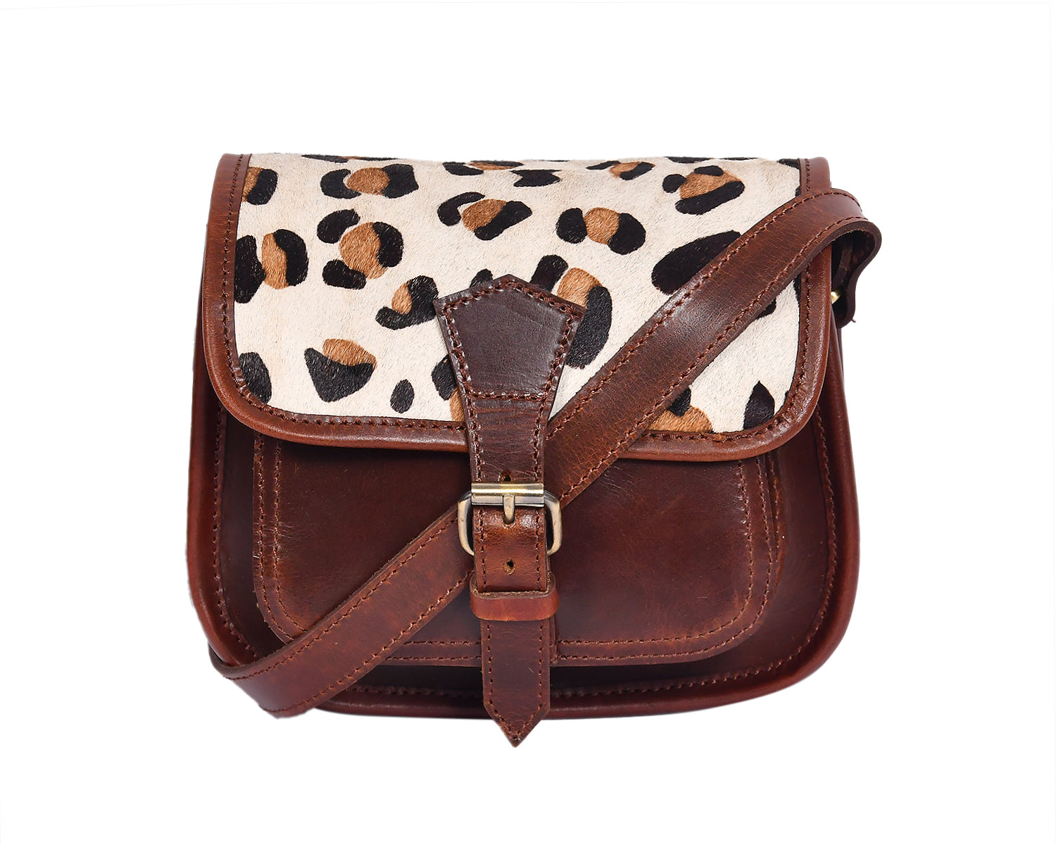 Wild Elegance: Sling Bag with Printed Hair on Art: BG-1441