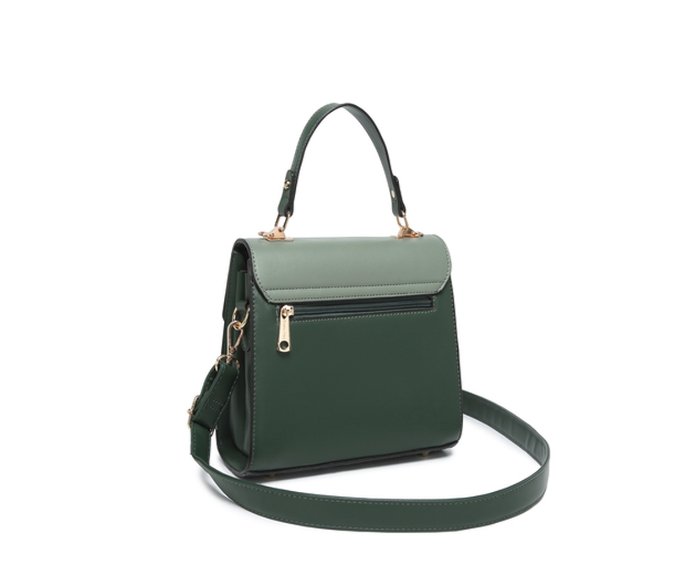 Stylish Synthetic Green & White Bag  Trendy, Durable & Fashionable Handbag, ART:-DK-2008