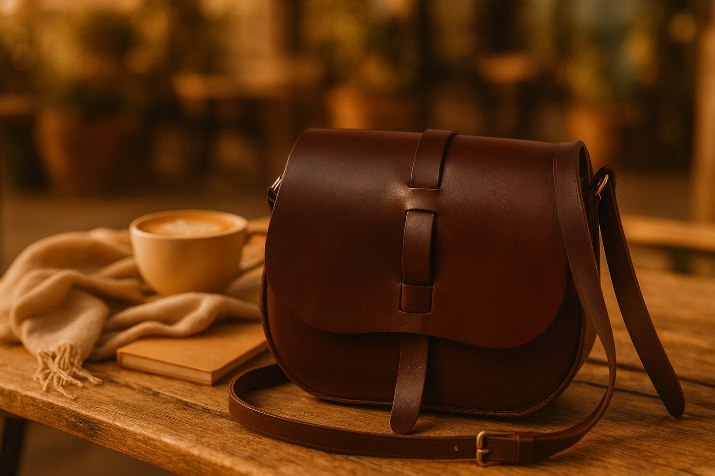Latest Brown Leather Sling Bag  Stylish and Versatile. Art: BG-1410