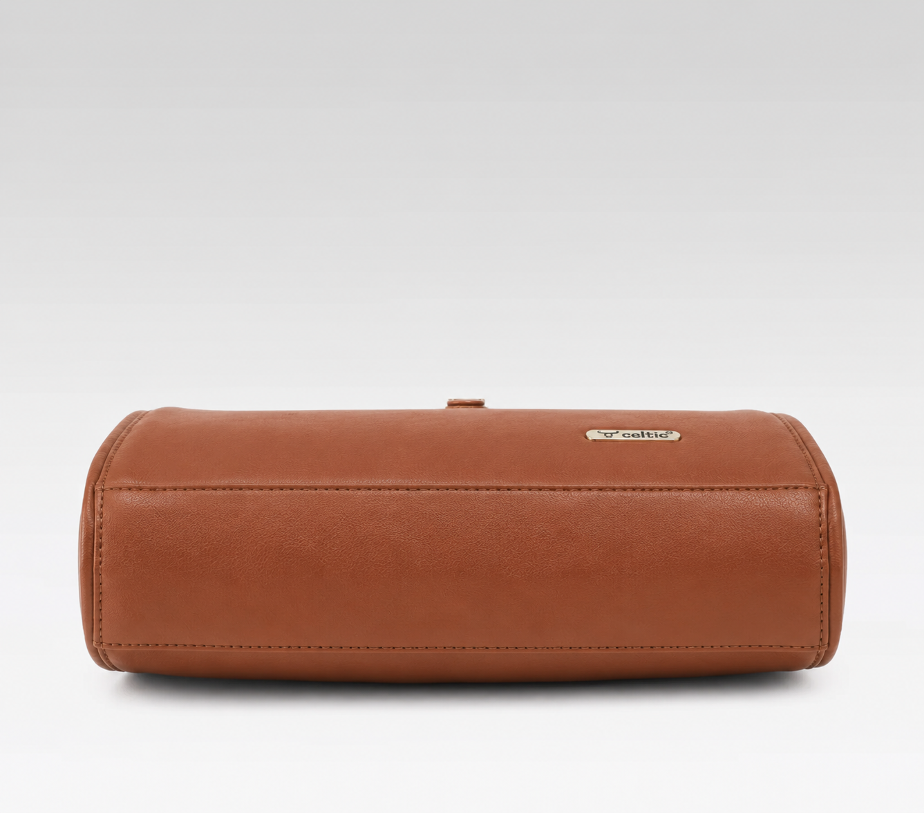 Premium Leather Shoulder Handbag with Lock Closure, Zip Compartments