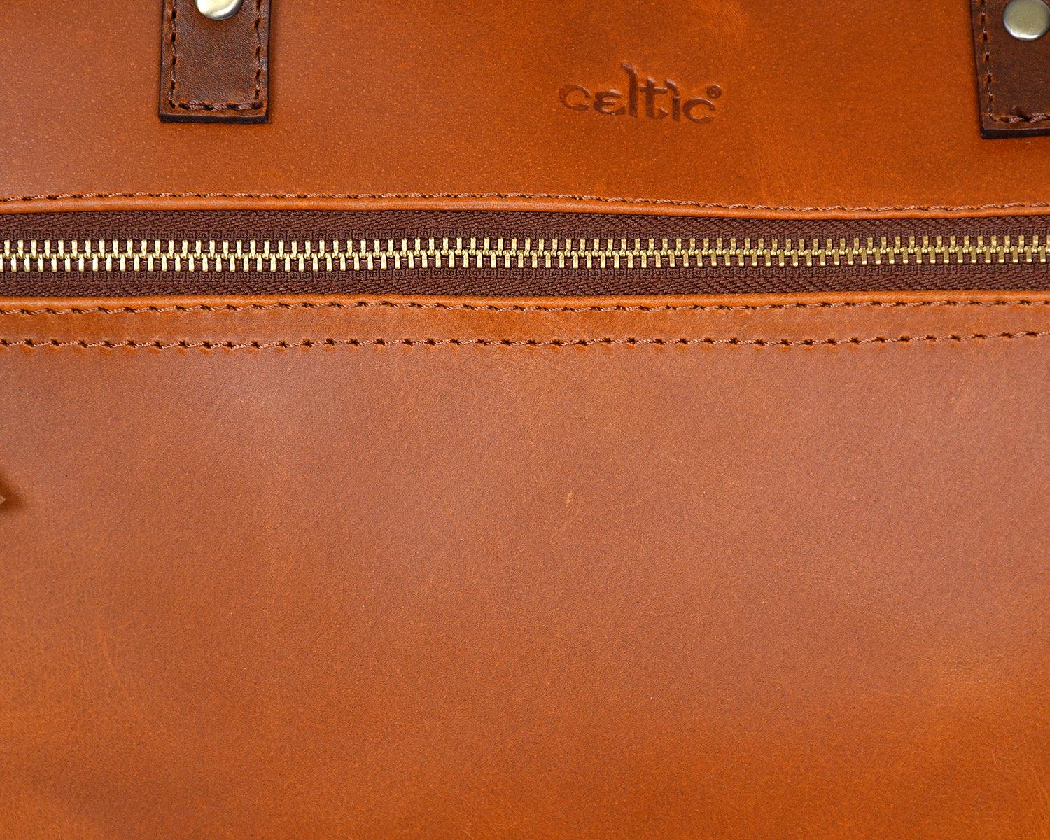  Premium Premium Leather Laptop Bag For Office And To Carry Your Full Size Laptop anywhere Safely. - INDIA