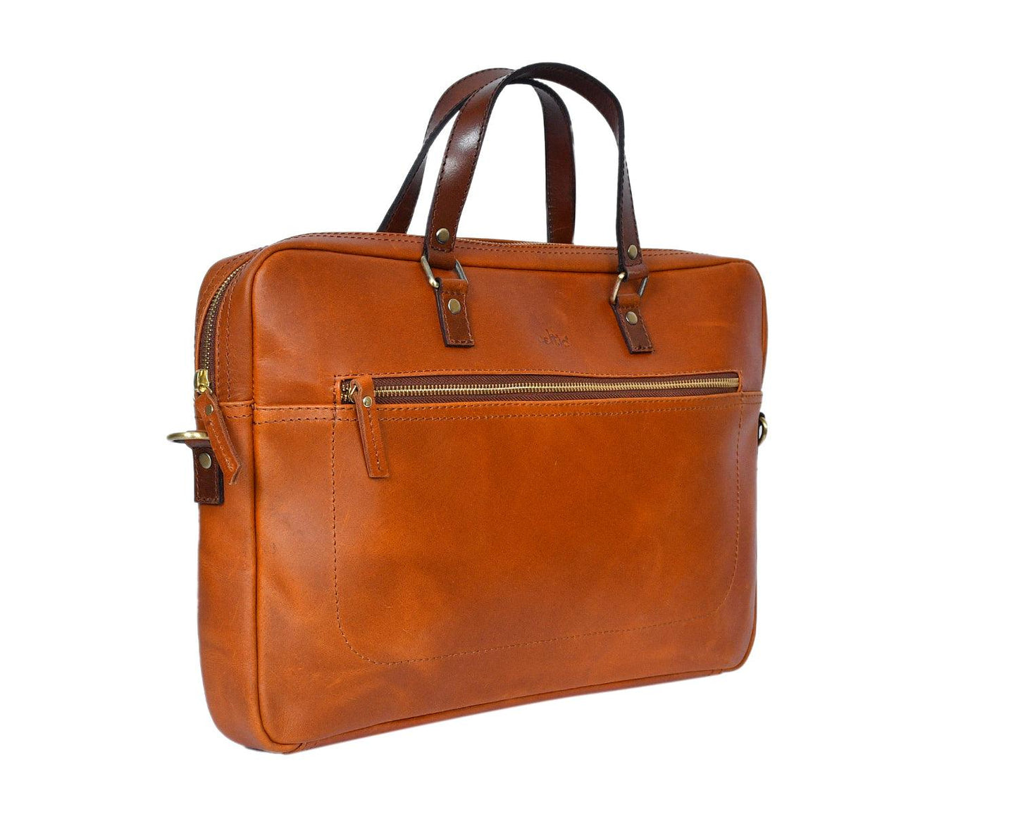  Premium Premium Leather Laptop Bag For Office And To Carry Your Full Size Laptop anywhere Safely. - INDIA