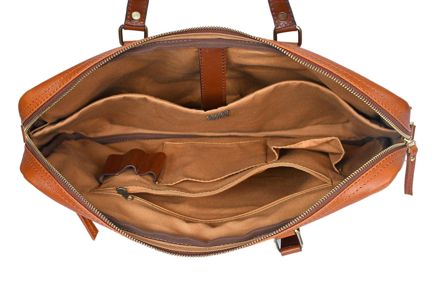  Premium Premium Leather Laptop Bag For Office And To Carry Your Full Size Laptop anywhere Safely. - INDIA