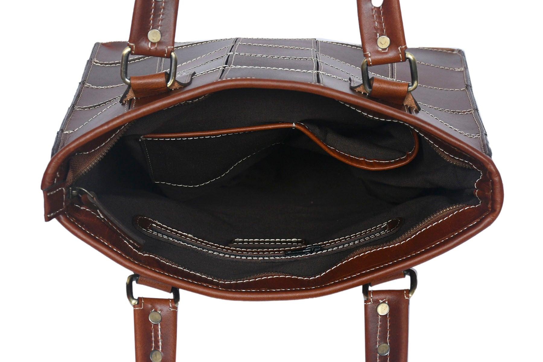  Boxy Tote Bag For Women's Girls | Party | Event | Gift | Mothers day | Brown Tote Bag - INDIA