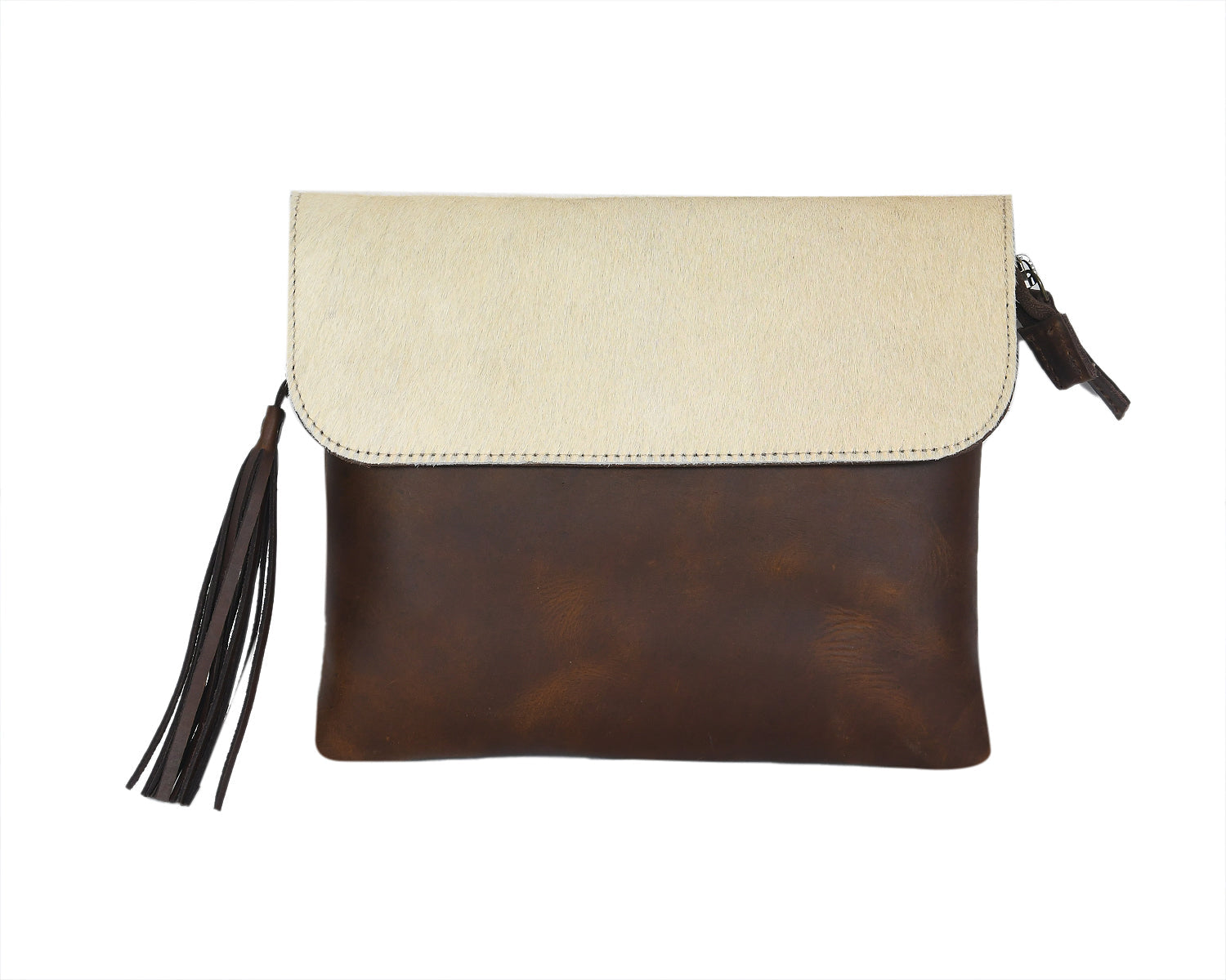  White And Tabaco Color Sling Bag - INDIA