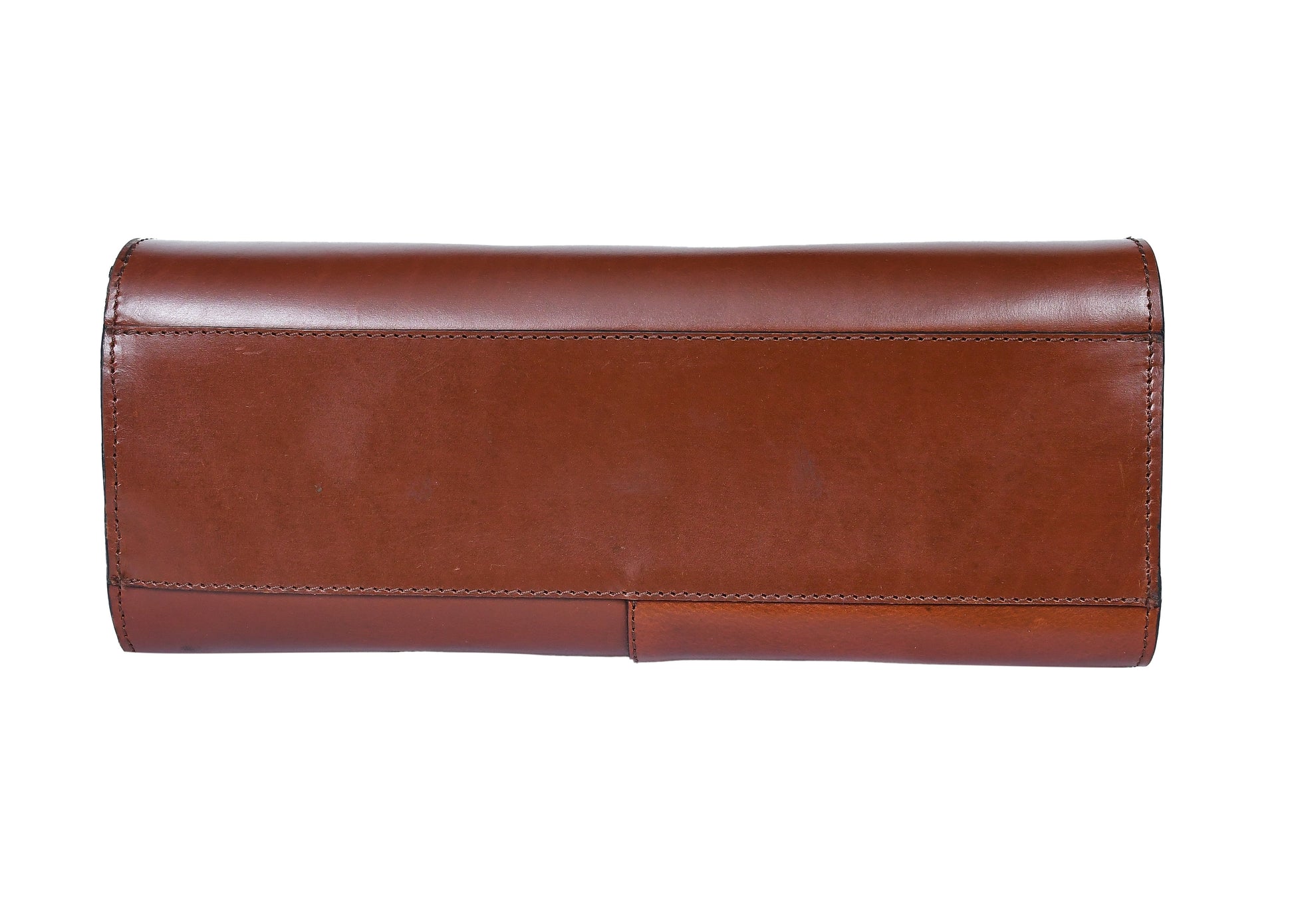  brown color pure leather tote bag for women and girls | with designer look - INDIA