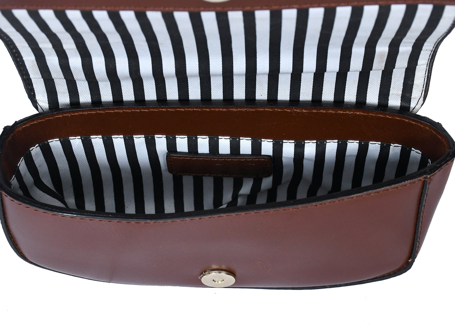  brown color pure leather shoulder bag for women and girls with glorious crafted . - INDIA