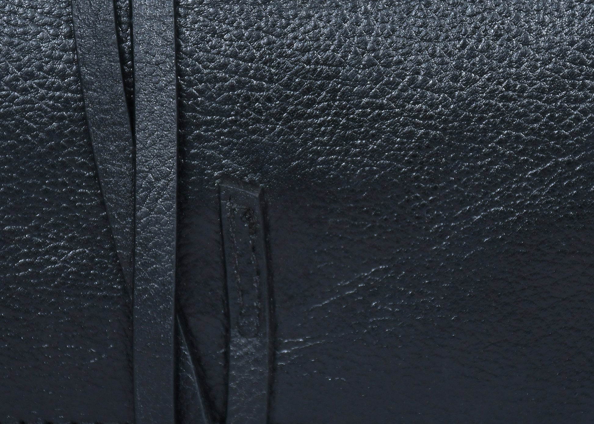  black color pure leather clutch with glorious finished work. - INDIA