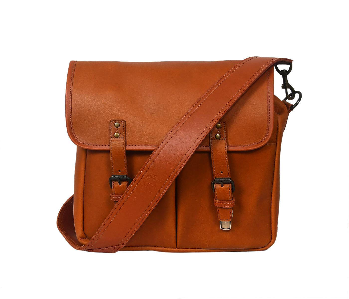  Leather Camera Bag | Adjustable Strap | Leather Bag Leather Cross body bag - INDIA