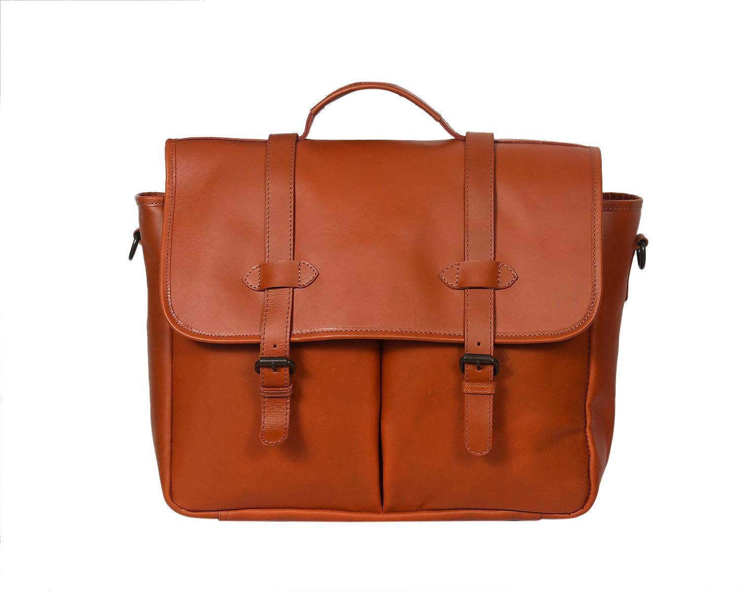  Leather bag for man | Waterproof Messenger Bag| cross body | Adjustable Strap Bag for Men - INDIA