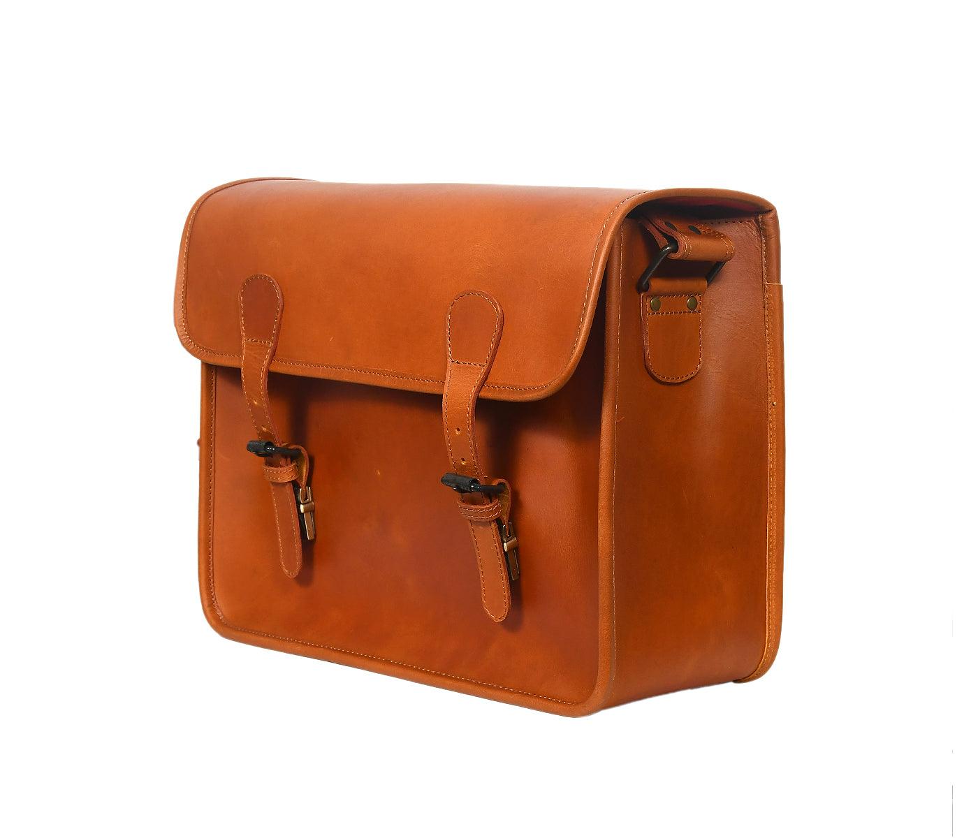  Leather Shoulder Messenger Laptop Bag | Travel Bag For Men - INDIA