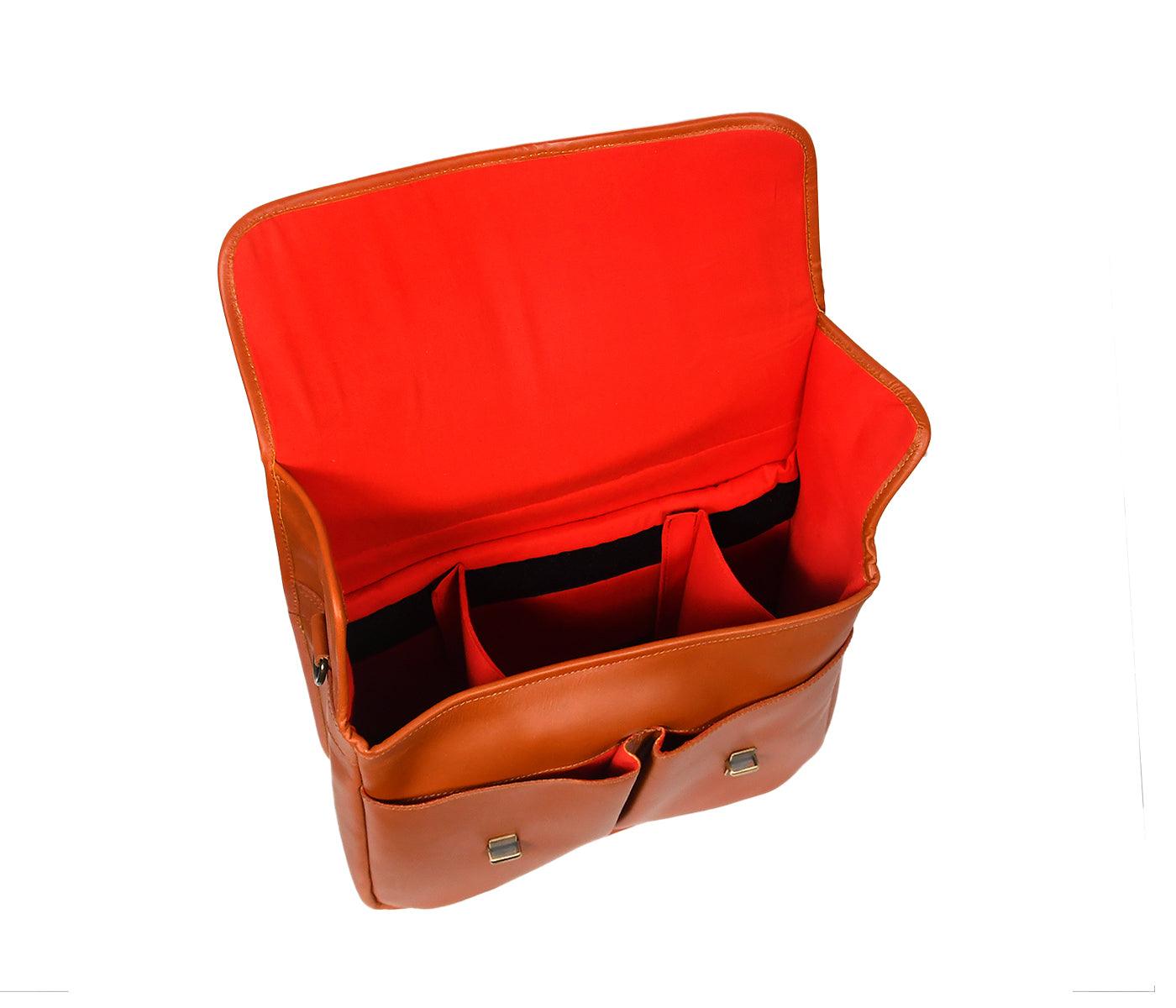  Leather Camera Bag | Lens | Accessories |Carry Case for DSLR | For Men - INDIA