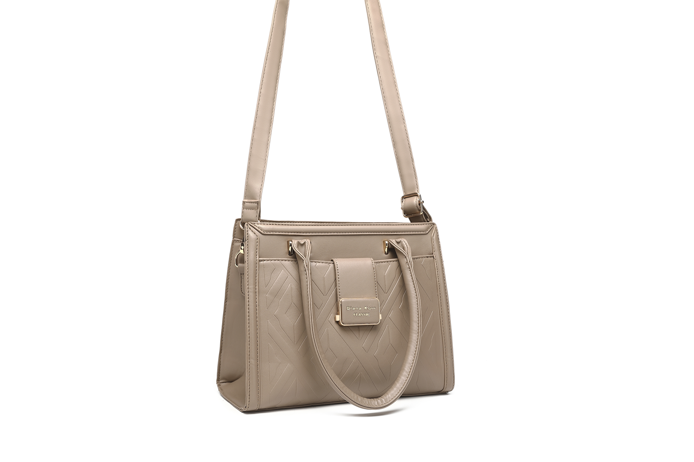 Chic Synthetic Beige Bag  Elegant & Versatile Handbag for Any Occasion,ART:-DK-2002