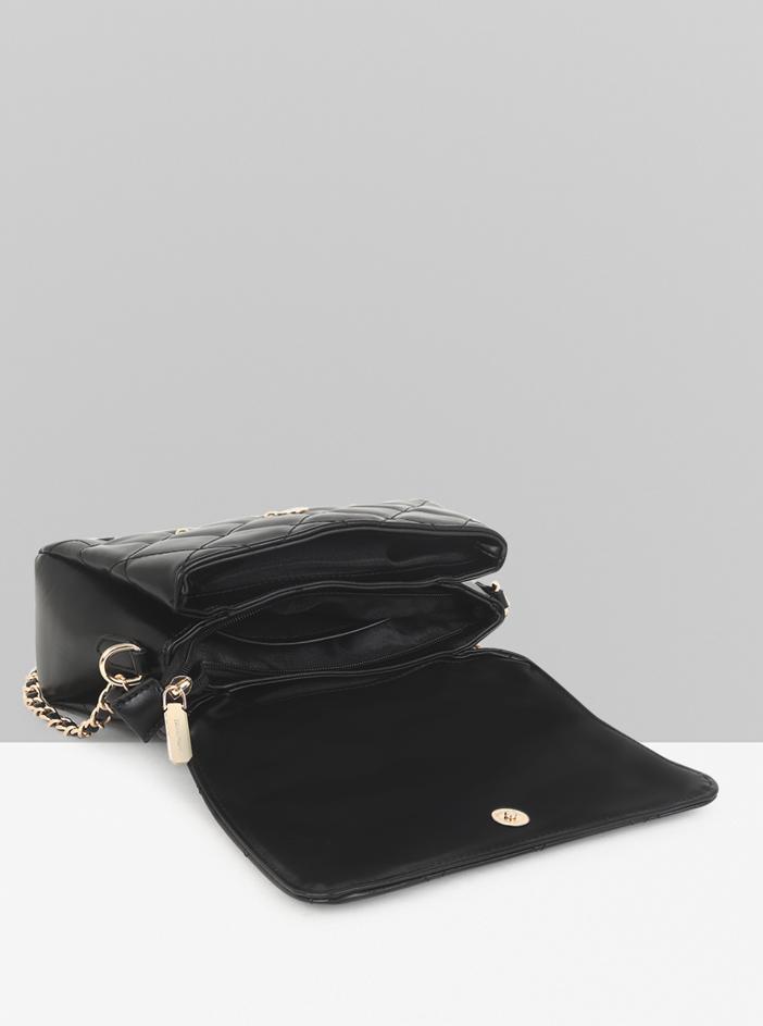 Premium Synthetic Black Handbag  Elegant, Durable & Timeless Accessory, ART:-DK-2011