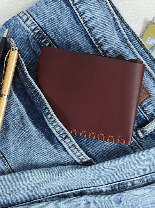 Premium Bi-Fold Leather Wallet for Men – Slim, Stylish | Durable RFID Blocking Wallet