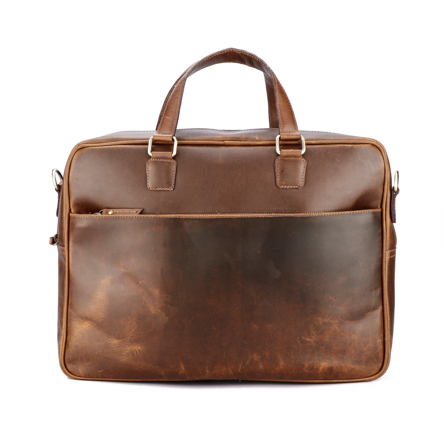  Multi Brown Handmade Messenger Bag (100% Genuine Leather) - INDIA