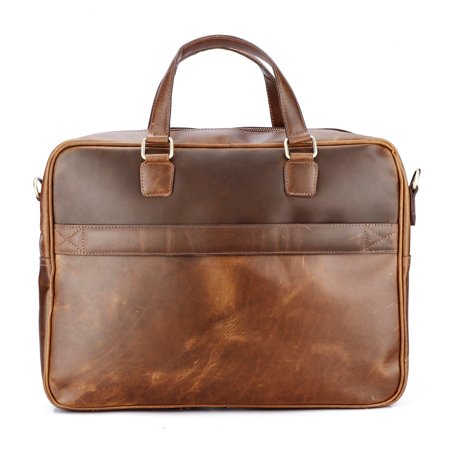  Multi Brown Handmade Messenger Bag (100% Genuine Leather) - INDIA